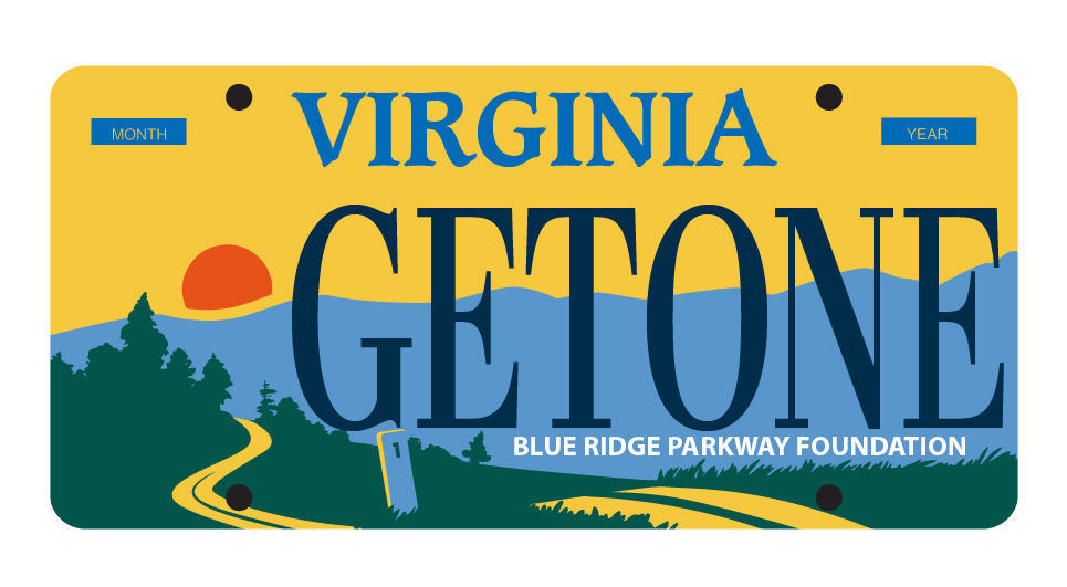 Virginia's Blue Ridge Parkway license plate