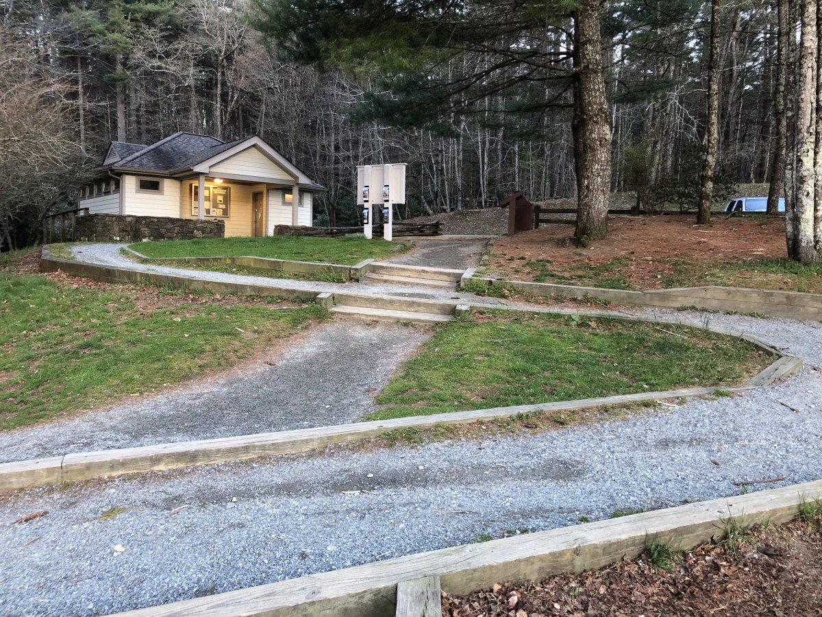 Current ramp at Bass Lake near comfort station